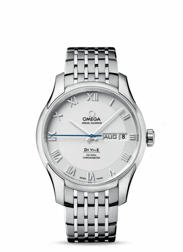 Omega De Ville Co-Axial Annual Calendar Stainless Steel / Silver / Bracelet 431.10.41.22.02.001 (43110412202001)